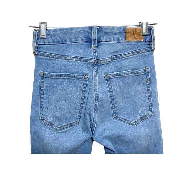 Aeropostale High Rise Curvy Jegging Junior 00 Distressed Destroyed Ripped Grunge - Picture 4 of 8